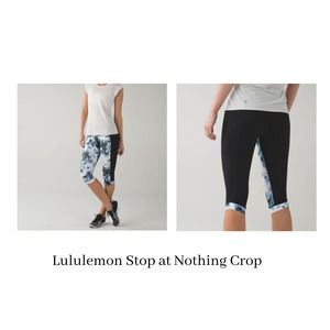 Lululemon Stop At Nothing Crop Tie Dye